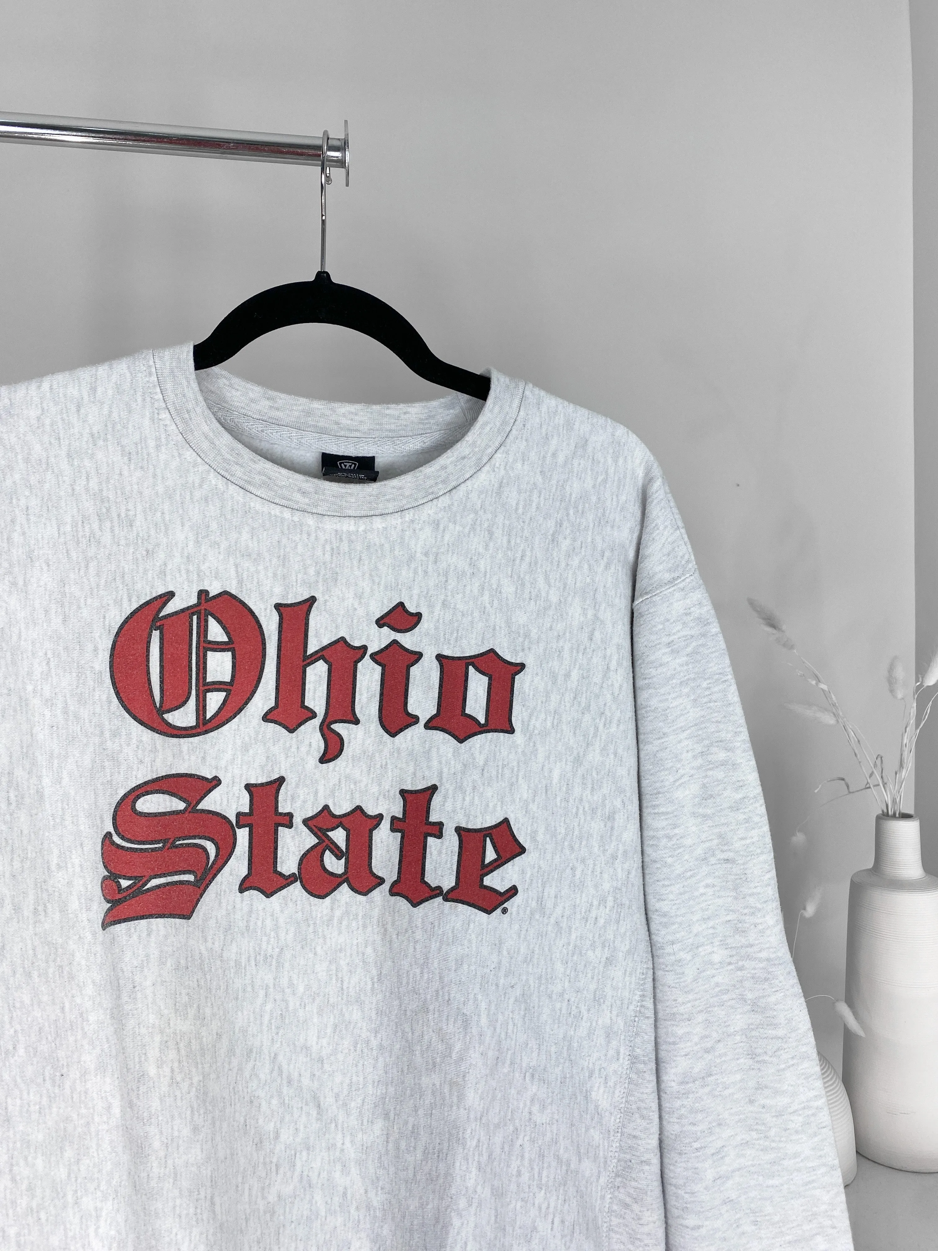 VINTAGE OHIO STATE LIGHT GREY CREWNECK