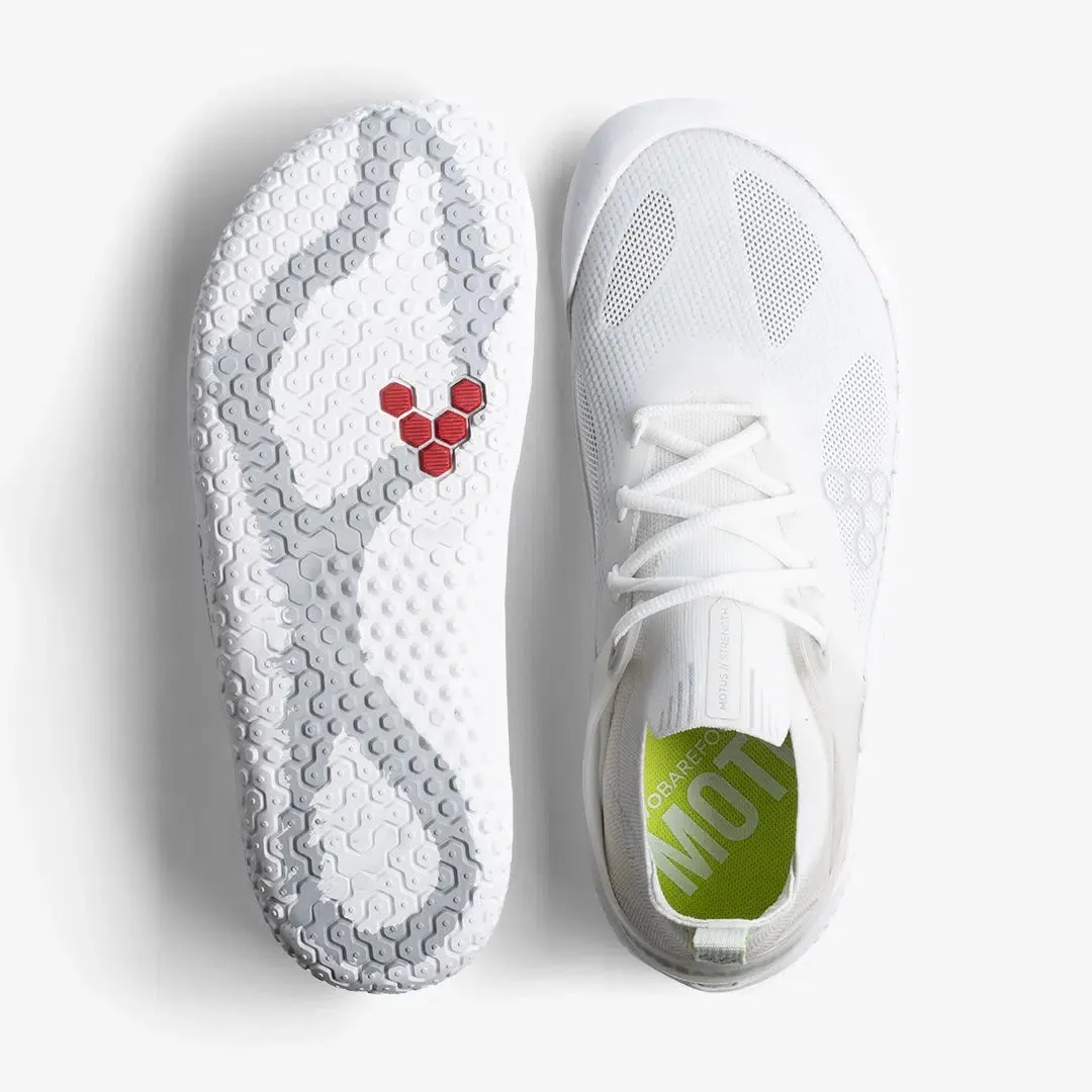 Vivobarefoot Women's Motus Strength Bright White / Grey