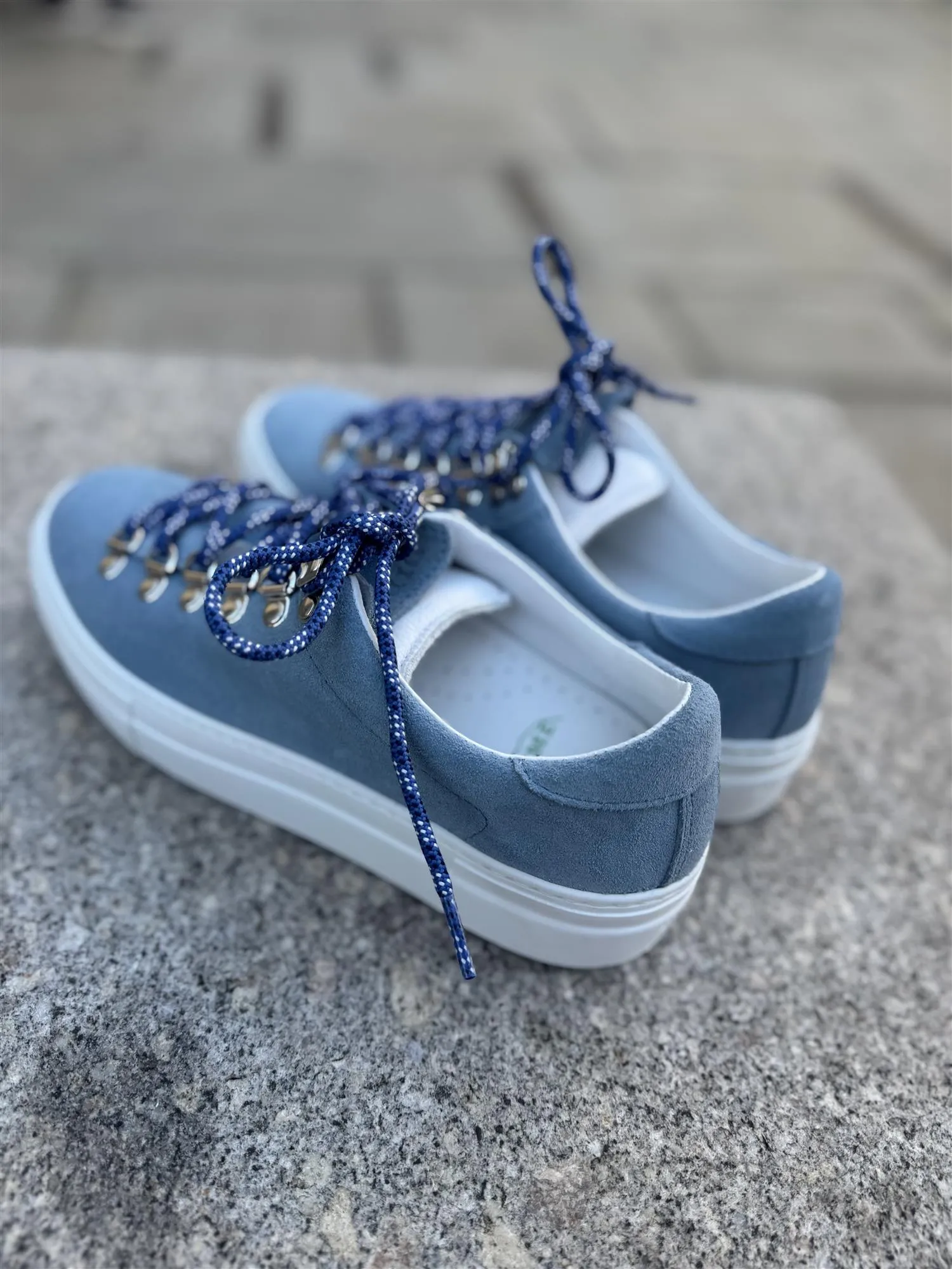 W MAROSTICA LOW PLATFORM DUSK BLUE SUEDE