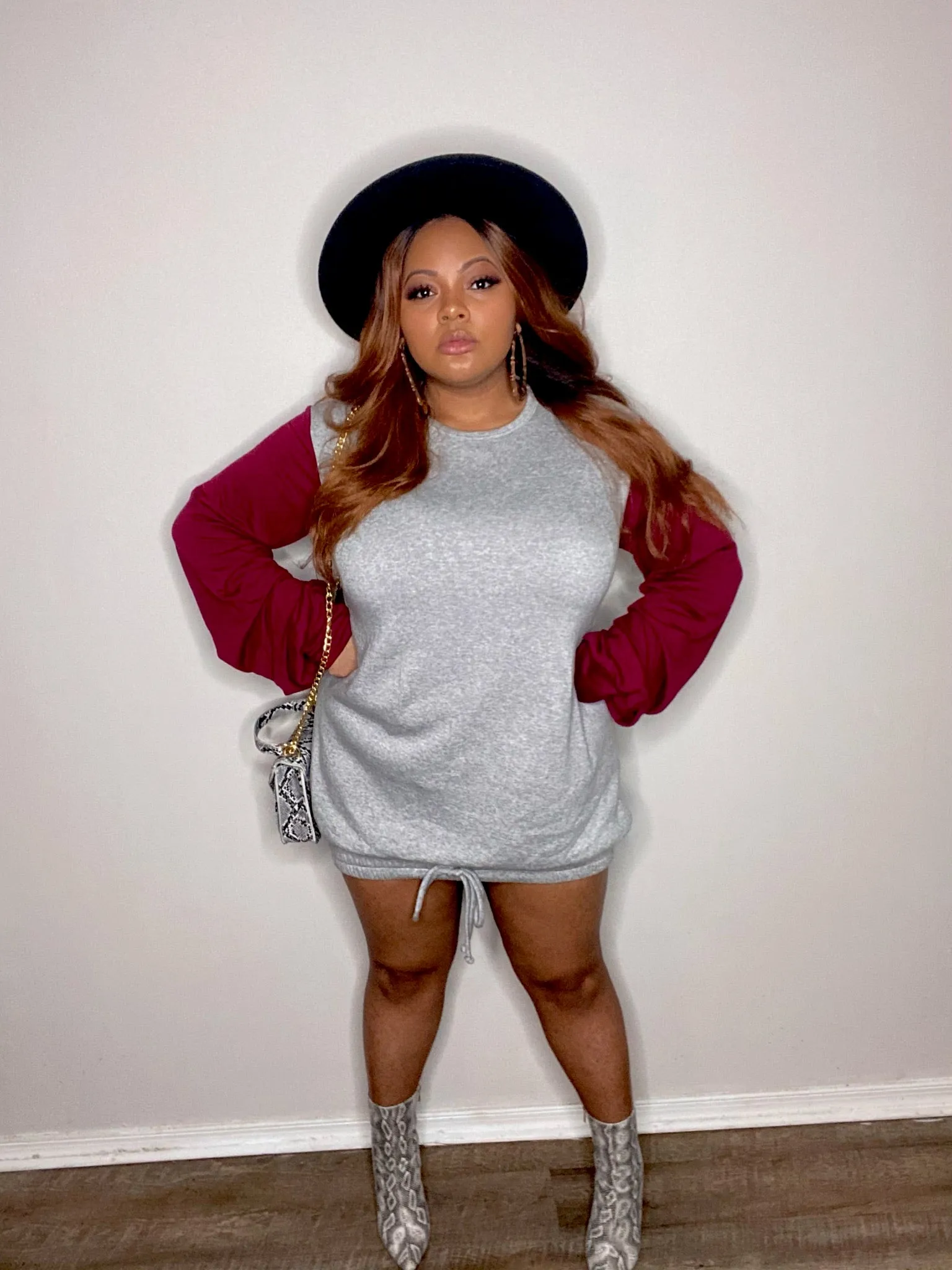 WhINE Down Weekend Sweatshirt Dress