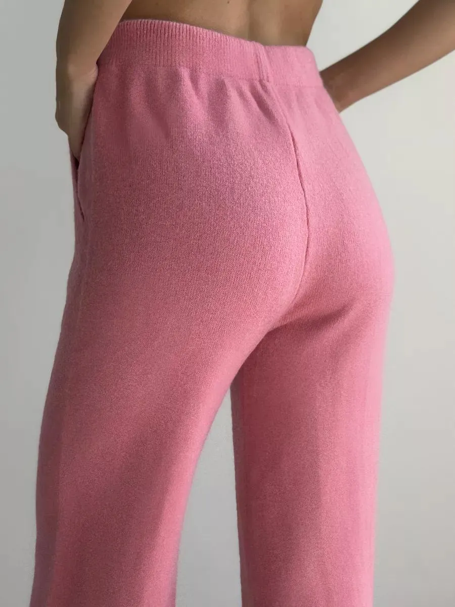 Winter Whisper Asymmetrical Sweater & Pants Set