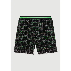 Women Tweed Shorts - Multicolored