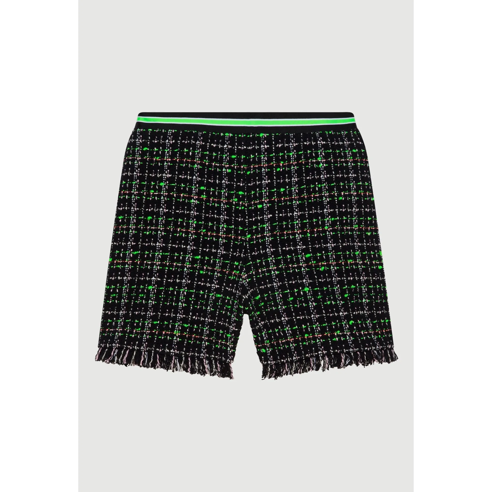 Women Tweed Shorts - Multicolored