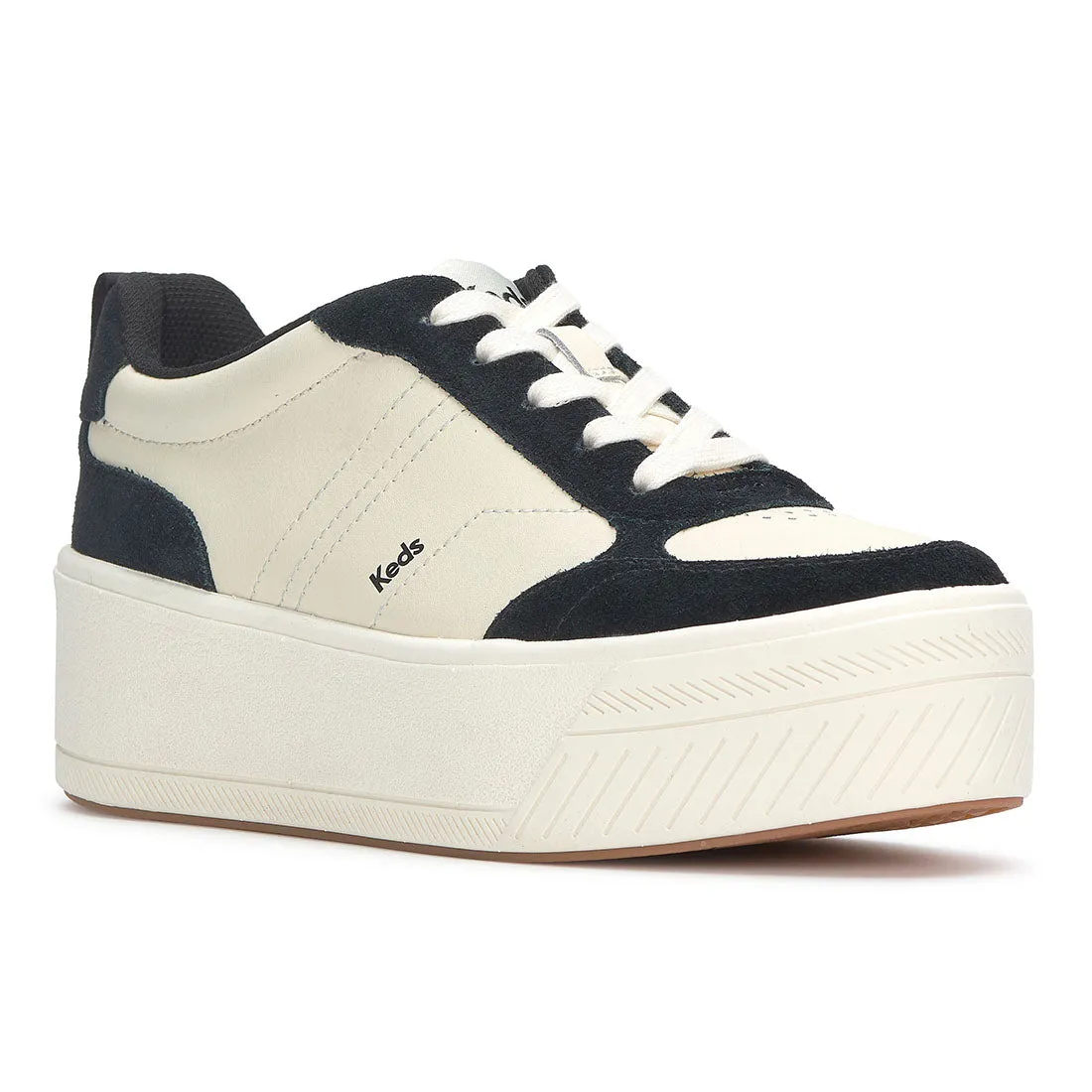 Women's Skyler II Leather/Suede Egret/Black (WH68428-SKYII7280)