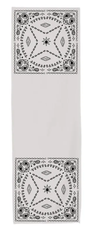 Workout Towel - Paisley Grey - 12 X 34
