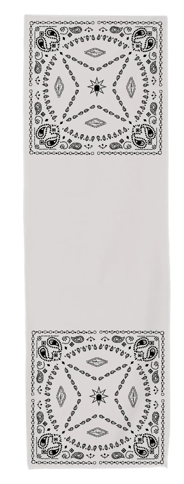 Workout Towel - Paisley Grey - 12 X 34