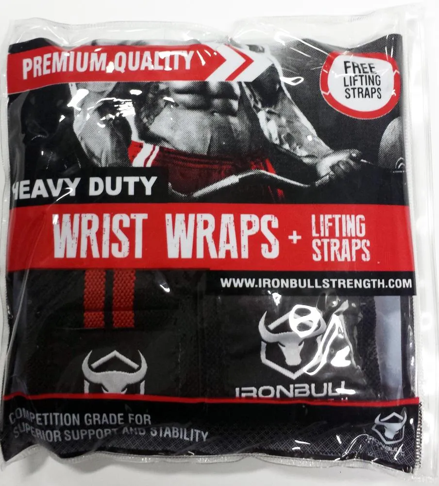 Wrist Wraps & Lifting Straps Combo
