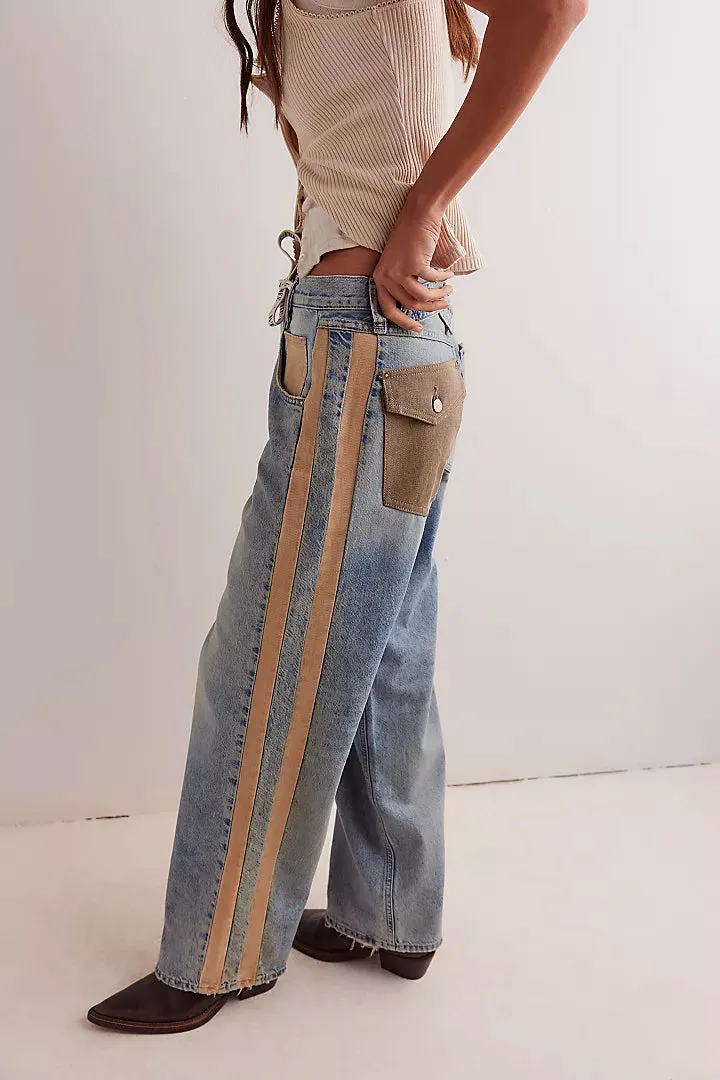 Zambi Slouchy Jeans - Safari